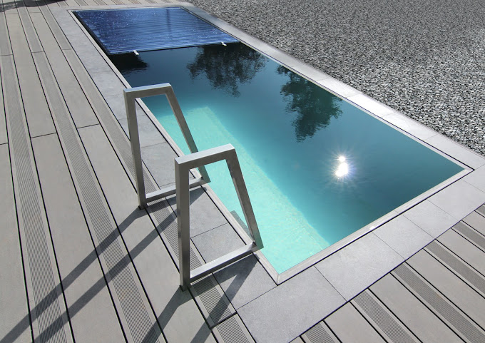 Piscina con fondo mobile — Piscine Dalla Bona