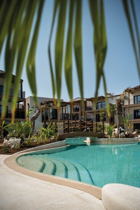 Scalinata d'ingresso alla vasca fra le palme — Caribe Lagoon, Jesolo (VE)